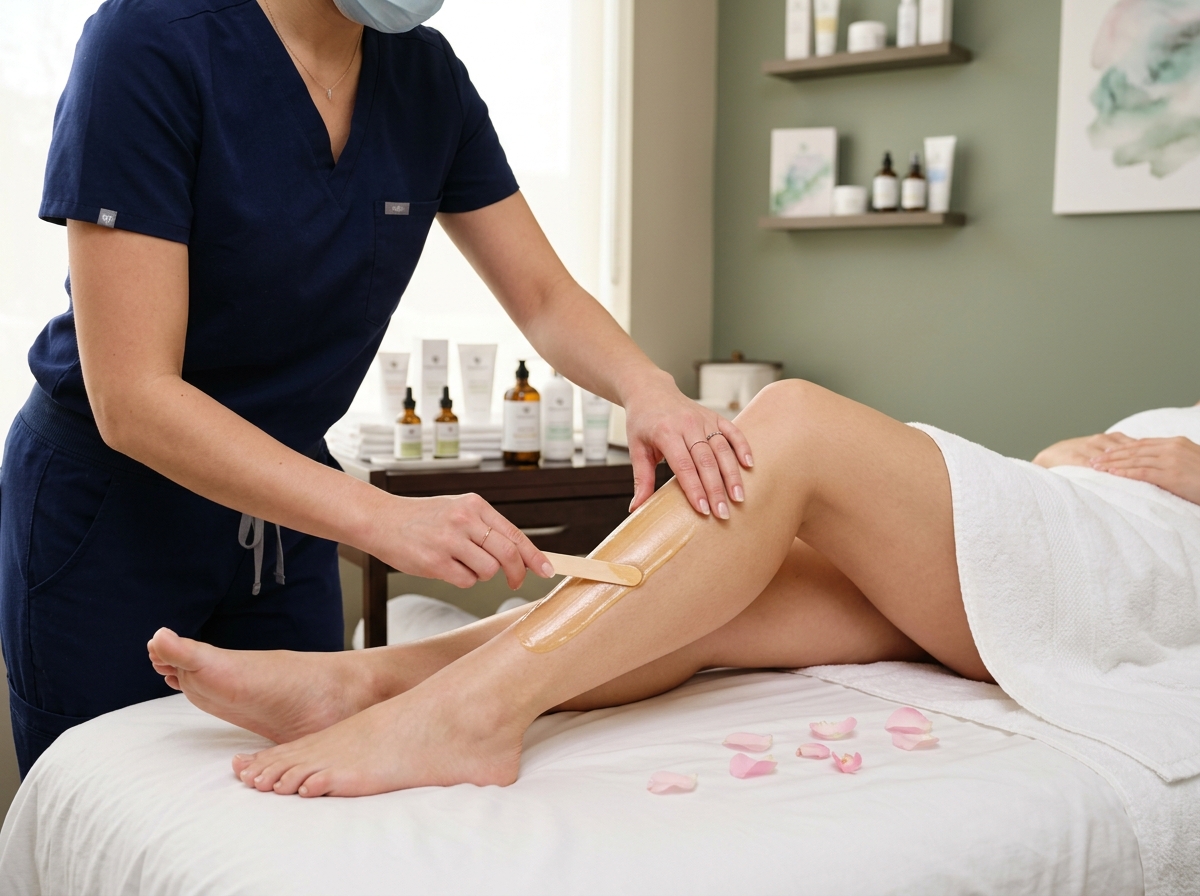 Full body waxing treatment suite